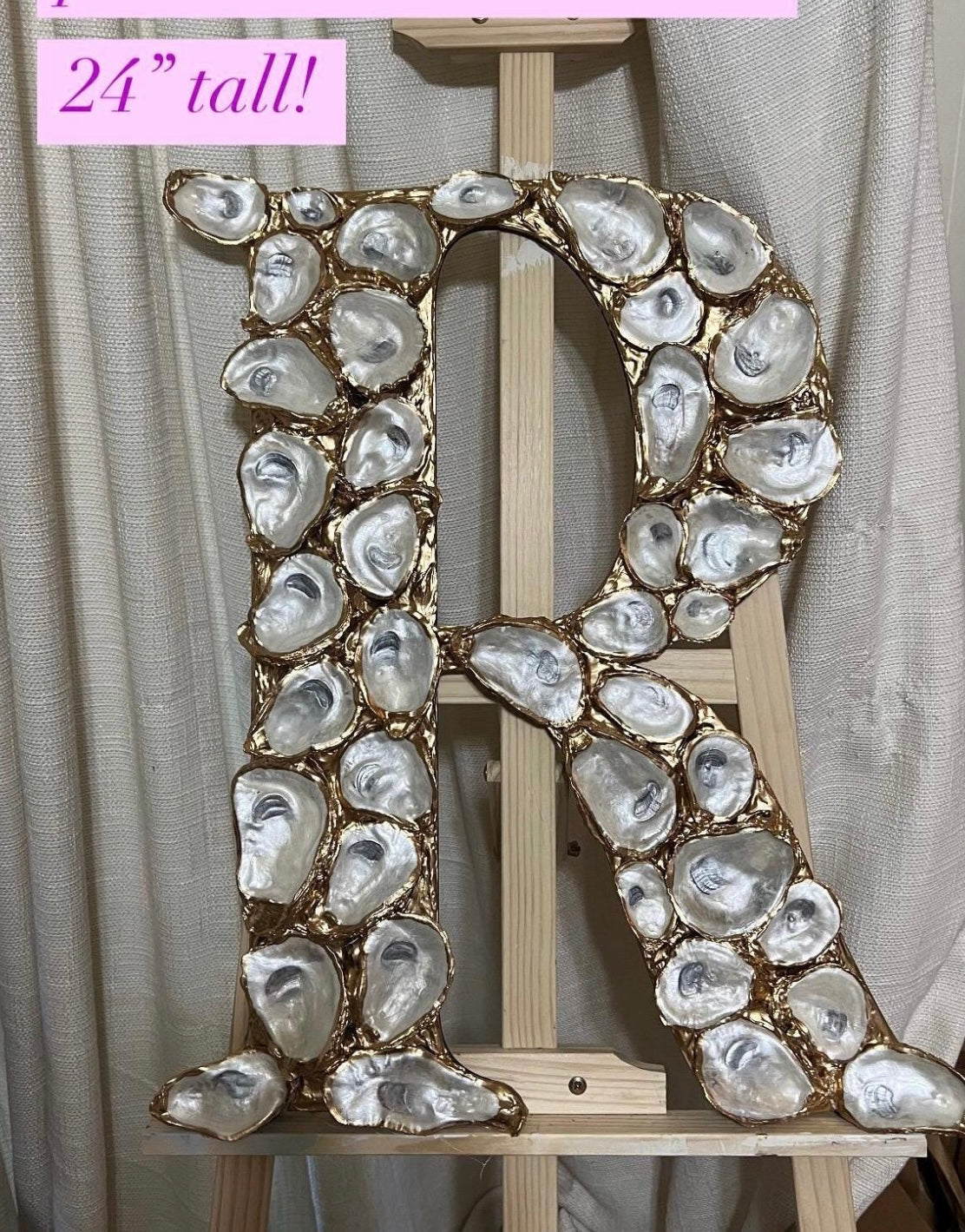Large oyster letter